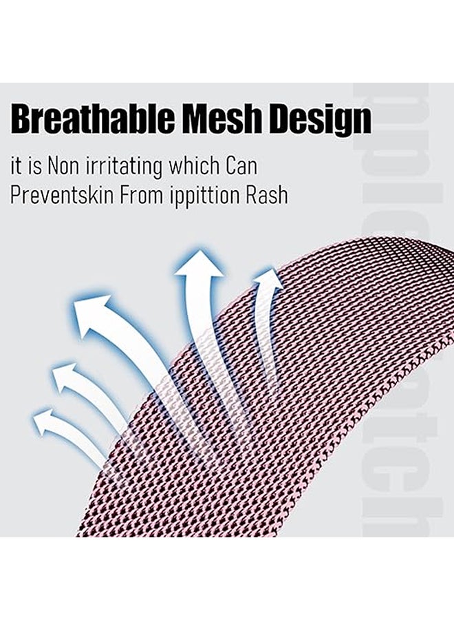 O Ozone Milanese Loop Metal Band for Samsung Galaxy Watch 8 Band 40mm 44mm/8 Classic 46mm Women Men Mesh Magnetic Stainless Steel Replacement Strap- Rose pink - Image 4