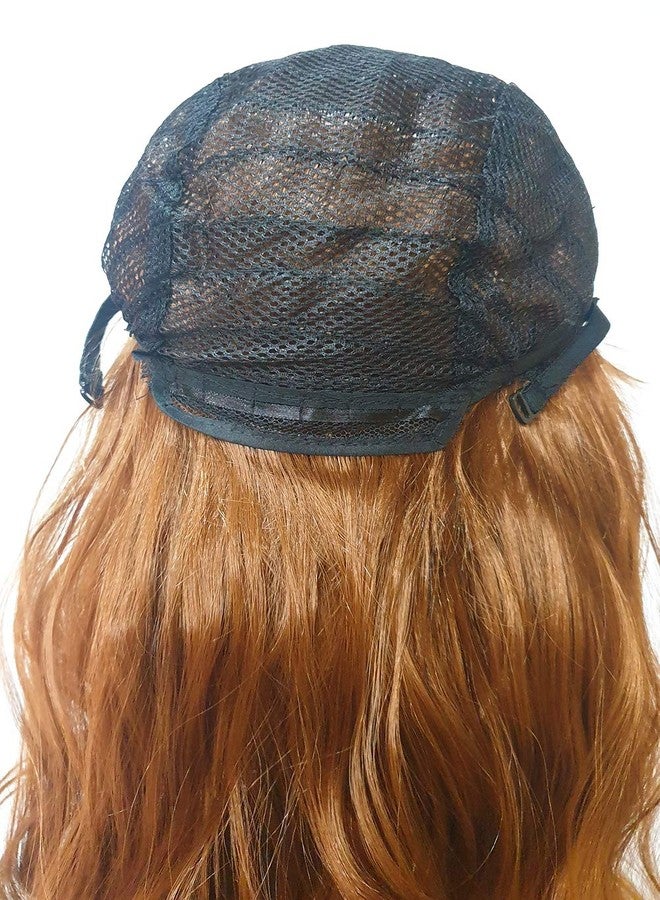 Foreign Holics Long Full Head Long Curly Wavy Hair Wigs For Women Black Golden-28 Inch - Image 4