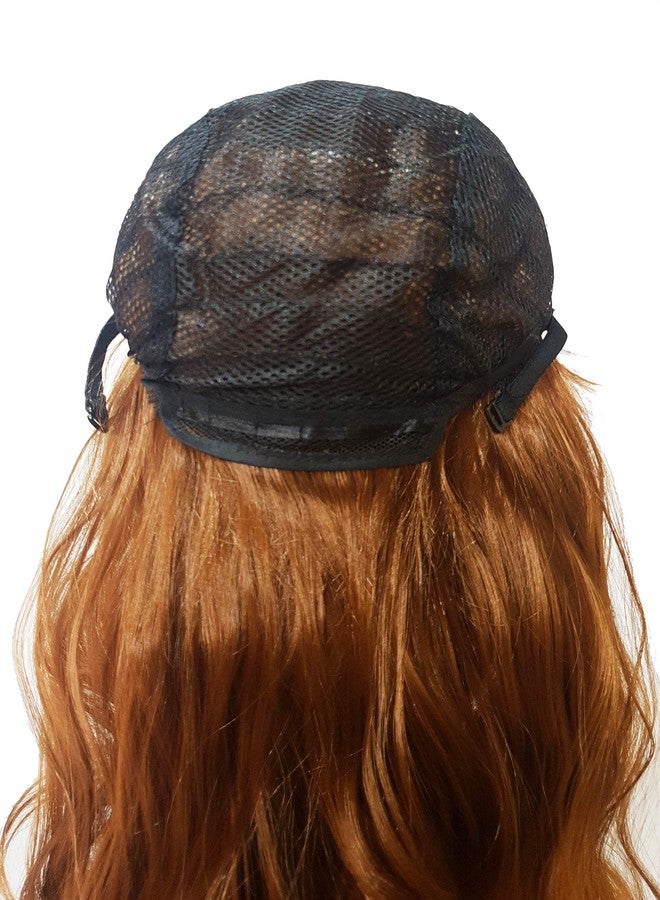 Foreign Holics Long Full Head Long Curly Wavy Hair Wigs For Women Black Golden-28 Inch - Image 5