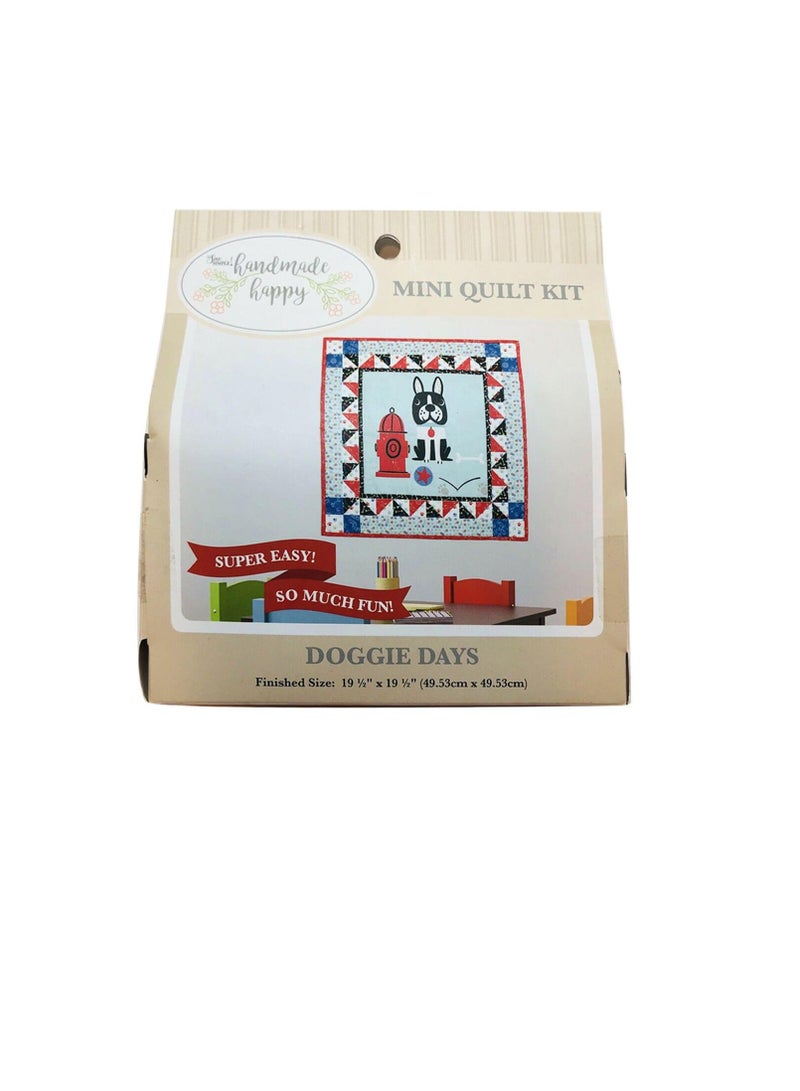 طقم لحاف هابي ميني مصنوع يدويًا كلاب - Image 1