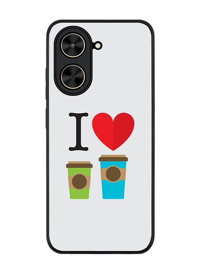 Stylizedd For Xiaomi Poco C71 / Redmi A5 4G Case,Slim fit Camera Protection, Shockproof Thin Phone cover  - I Love Coffee