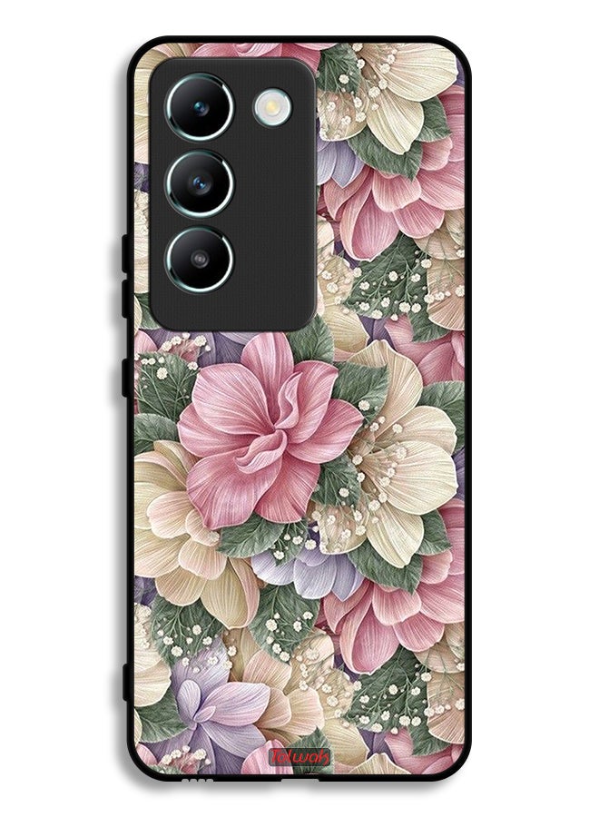 Tolwak Vivo Y100 4G Protective Case Cover Hd Floral - Image 1