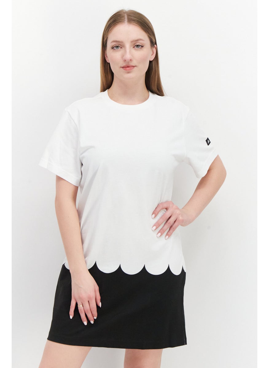 Adidas Women Regular Fit Brand Logo Training Dress, White and Black  - Image 1