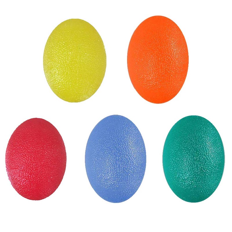 GOZATO Squeeze Balls for Hand Therapy, Exercise, Arthritis - Grip Strengthener Occupational Equipment for Finger, Wrist, Carpal Tunnel, Pain Relief, Stress - Resistance Strength Squeezing Egg Trainer - Image 1