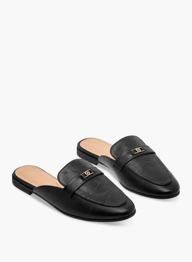 Celeste Women Floral Embossed Mules