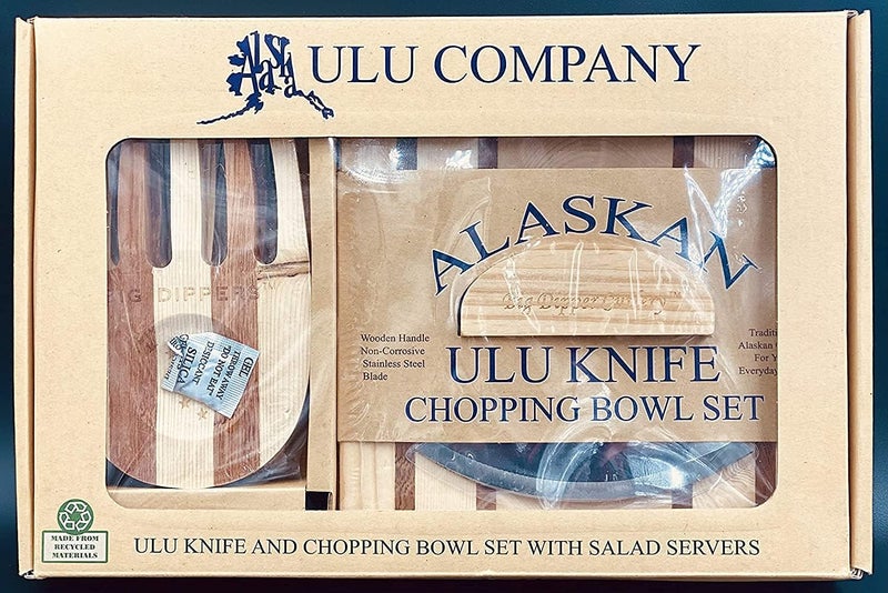 ULU Knife and Chopping Bowl with Salad Claws - Image 1