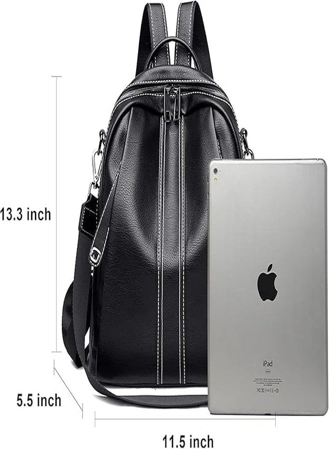 MUCHOVA Stylish Women Backpack | Lightweight Casual College Backpack | Spacious Multi-Pocket Backpack for Office Travel & College (Blue) - Image 4