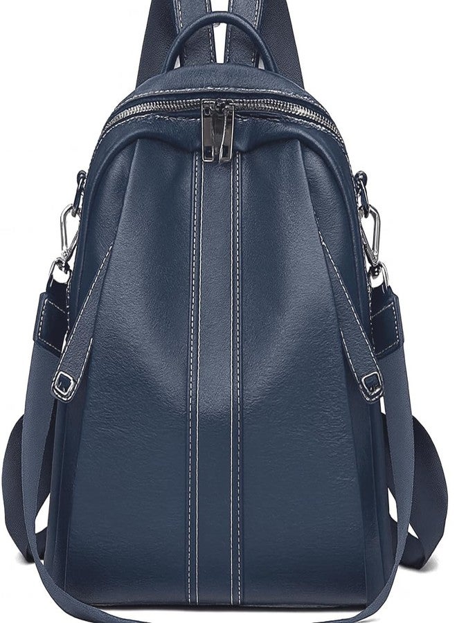 MUCHOVA Stylish Women Backpack | Lightweight Casual College Backpack | Spacious Multi-Pocket Backpack for Office Travel & College (Blue) - Image 1
