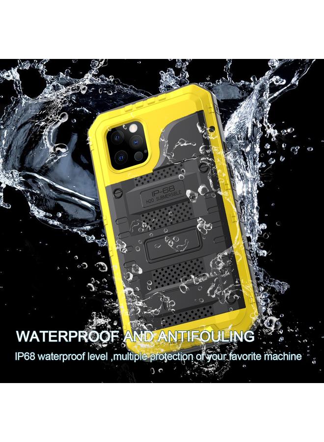 اس-توب جراب لهاتف iPhone 12 Pro Max مصنوع من المعدن والسيليكون مع واقي شاشة - Image 4