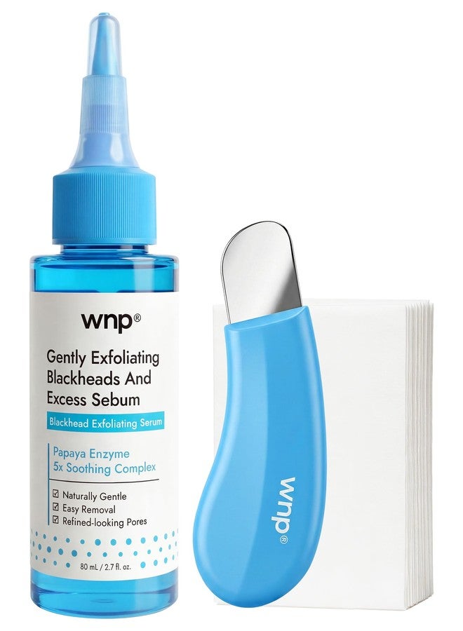 WNP Facial Sebum Softener Deep Cleansing Set (3-in-1) – Pore Remover Liquid & Face Scraper with 30 Disposable Pads – Melts Away Stubborn Blackheads, Oil Control for Face, Korean Skincare, 2.7 fl oz - Image 1