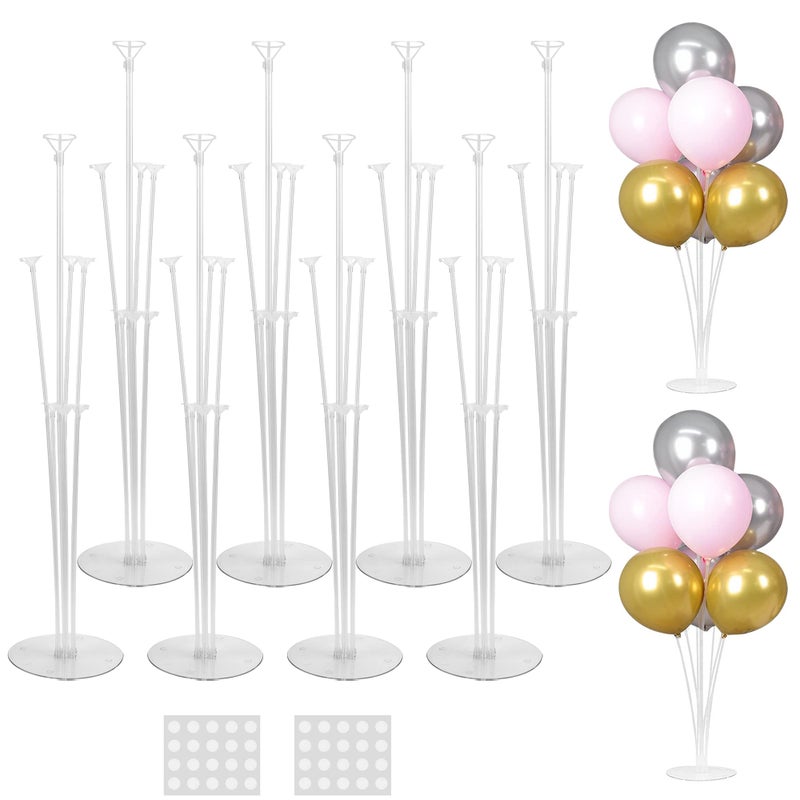 JOYYPOP 8 Sets Balloon Stand Kit For Table Balloon Sticks with Base Birthday Graduation Party Decorations Wedding - Image 3