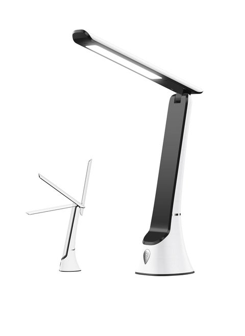 Light Therapy Lamp, 10000 LUX UV-Free LED Sunlight Light, Full Spectrum Mood Light, Touch Control Desk Lamp with Night Light Function for Work Office Home(White)