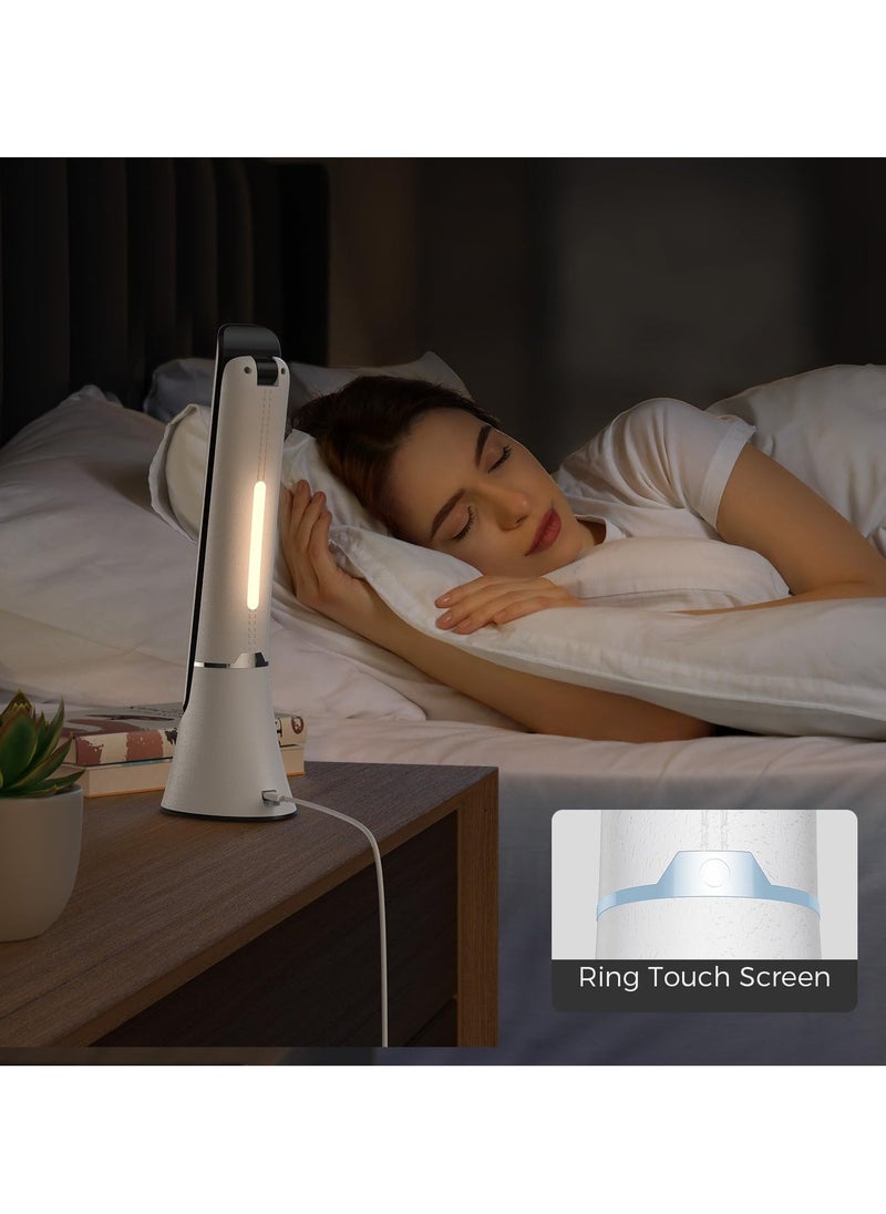 Generic - Light Therapy Lamp, 10000 LUX UV-Free LED Sunlight Light, Full Spectrum Mood Light, Touch Control Desk Lamp with Night Light Function for Work Office Home(White) - Image 1