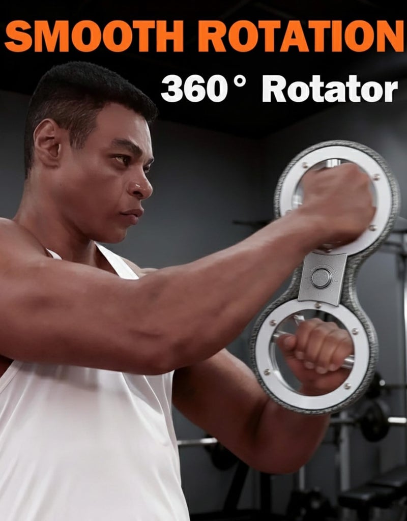 Fitarc آلة حرق الدهون الدوارة فتيارك 12 باوند، دوارة حرق الدهون، مدرب قوة القبضة، معدات تمارين الذراع، مدرب متعدد الوظائف لليد والساعد، تدريب قوة الذراع والكتف للمنزل والصالة الرياضية - Image 4