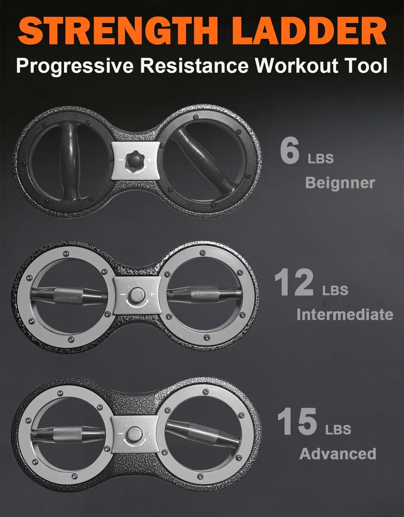 Fitarc آلة حرق الدهون الدوارة فتيارك 12 باوند، دوارة حرق الدهون، مدرب قوة القبضة، معدات تمارين الذراع، مدرب متعدد الوظائف لليد والساعد، تدريب قوة الذراع والكتف للمنزل والصالة الرياضية - Image 5
