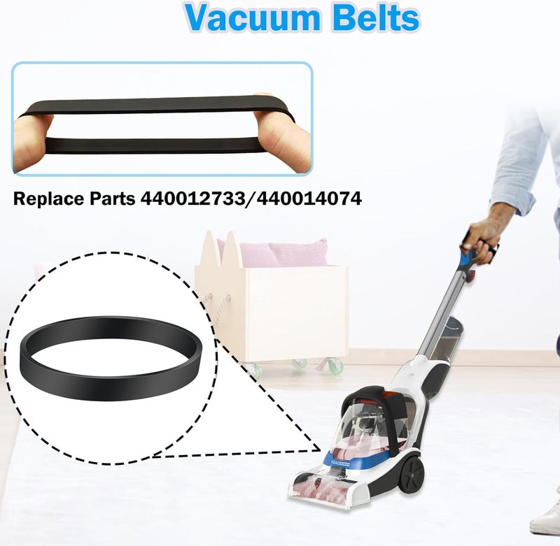 اي تي يو او اي أحزمة مكنسة البديلة لمكنسة Hoover PowerDash Pet Compact للسجاد، قطع بديلة 440012733/440014074، تناسب الموديلات: FH50700، FH50750، FH50702، FH50703، FH50710 منظف السجاد - Image 3