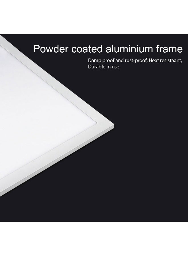 60x60 LED Panel Light 36W 3000K Warm White 3300LM 120° Beam IP44 White Aluminum Frame with Remote Driver 595x595mm – German Company - Image 4