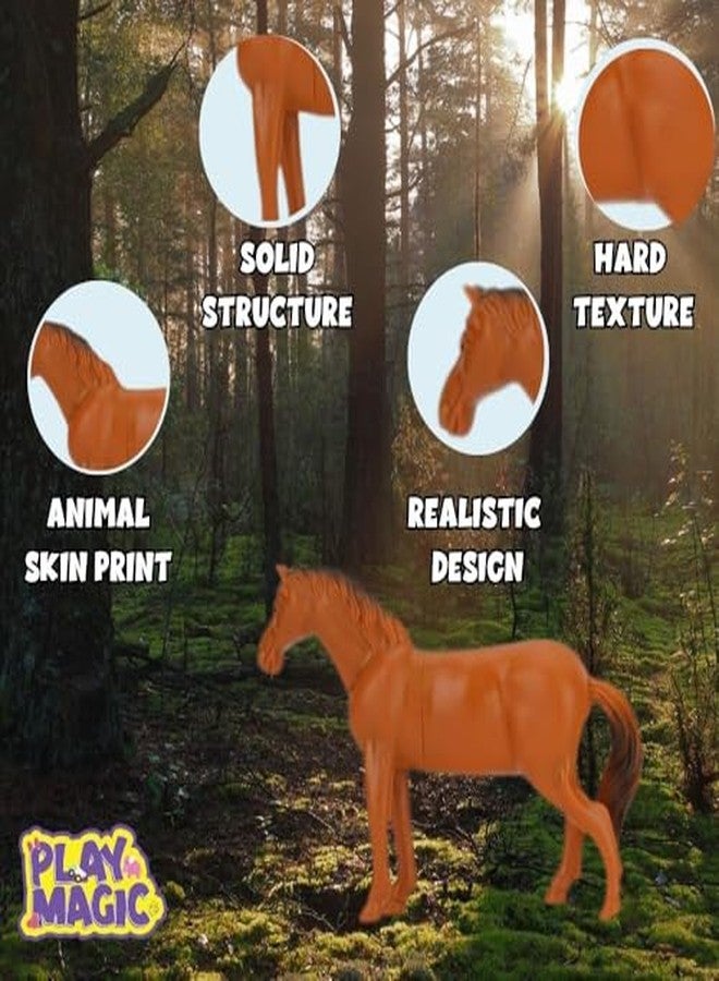 PlayMagic Animal Figure Toy Set of 31 Pieces | Farm & Jungle Playset With Artificial Tree & Fencing | Birthday & Return Gifts | Learning Educational Toyset for Kids 3+ | Made in India - Image 4