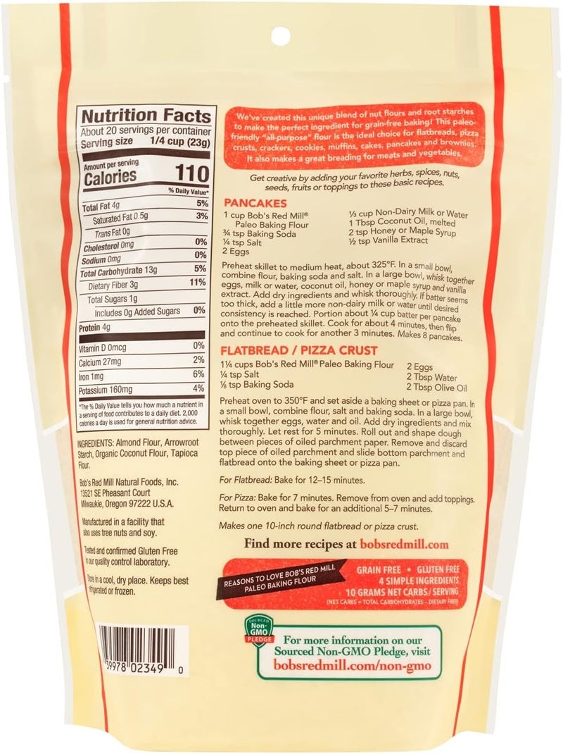 Bob's Red Mill Paleo Baking Flour - Gluten Free, 16 Ounce (Pack of 4) - Image 2