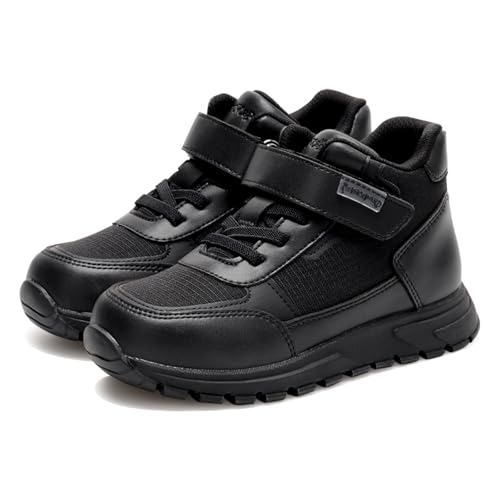 princepard Kids Orthopedic Shoes with Arch and Ankle SupportGirls and Boys Mesh Breathable Sneakers Black 10 Little Kid - Image 1