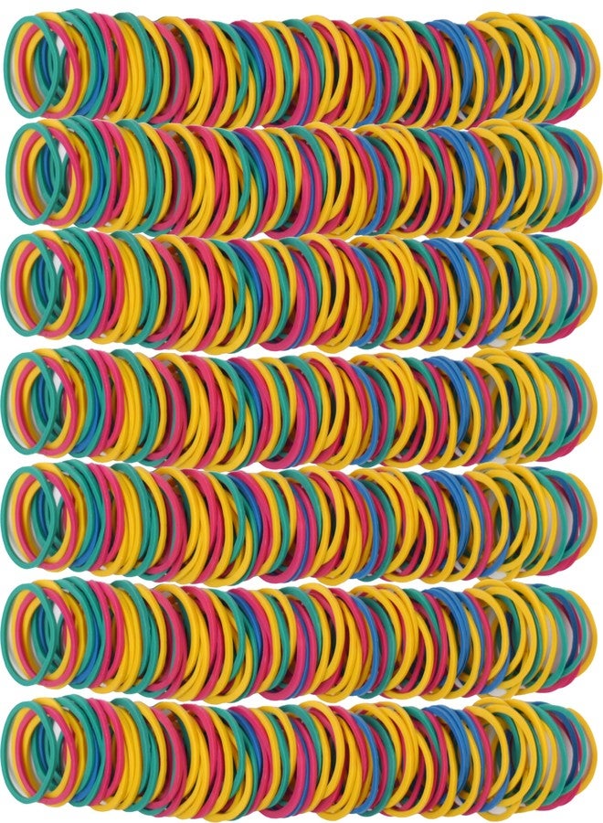 Foshine Rubber Bands Small Mini Elastic Band Yellow Blue Green Red 1300pcs Rubber Band 1.2inch Office Supplies Home Inside Diameter 0.63in (Multicolour) - Image 5
