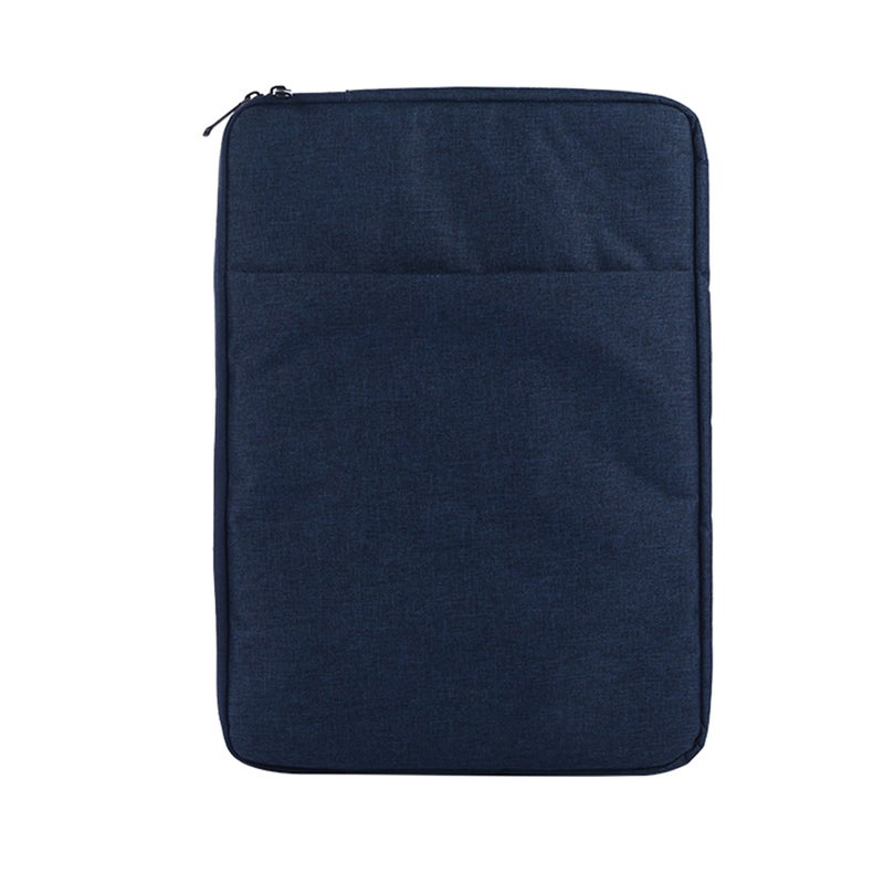 Multifunctional Portable Laptop Bag 14 inch Laptop Bag Durable Nylon Laptop Case Leisure Business Briefcase Navy Blue - Image 1
