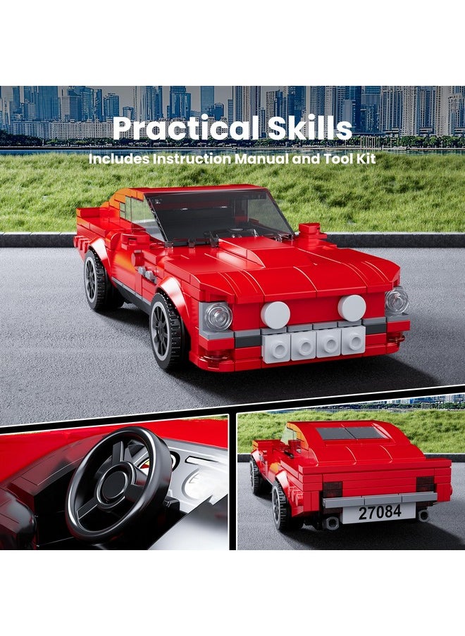 mould king Mould King Vantage 1977 Classic Sports Car Building Kits, MOC Racing Car Toys Model, Vehicle Blocks Set Suitable for Boys to Build, House Decoration Gifts for Kids and Adults 27084 (365 Pcs)  - Image 5