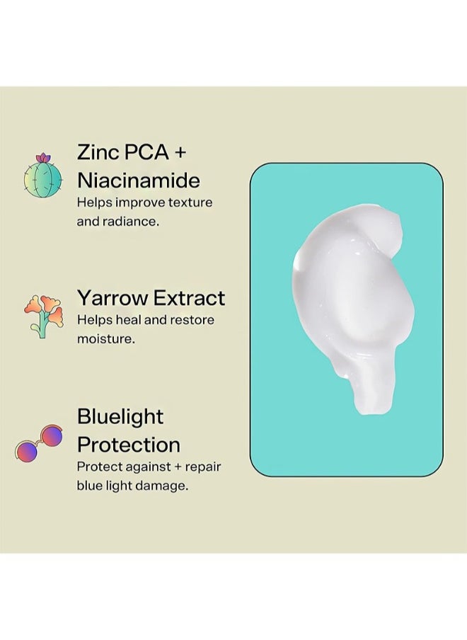 Bubble - Skincare Level Up Balancing Moisturizer，Face Hydrating Gel Moisturizer Formulated with Zinc PCA + Niacinamide for Improved Texture & Radiance，Skin Care for Oily or Combination Skin (50ml) - Image 1