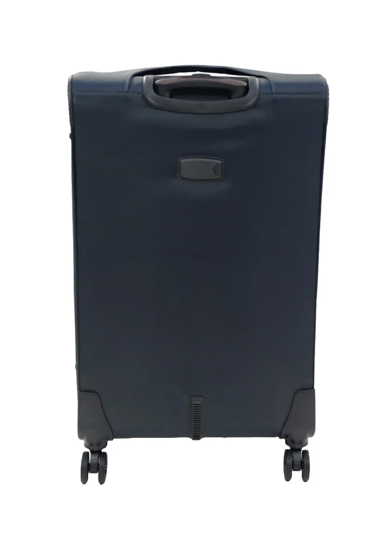 GIORDANO GIORDANO Jodo Series Check-In Large Suitcase Grey, Soft Nylon Lightweight Durable Expandable 4 Wheels Luggage Trolley Bag 28" With Secure TSA Combination Lock.
