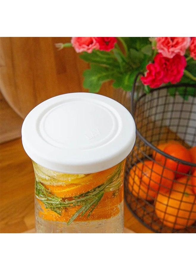 LAV Glass Jug With Lid Clear/White 1.2L  - Image 5