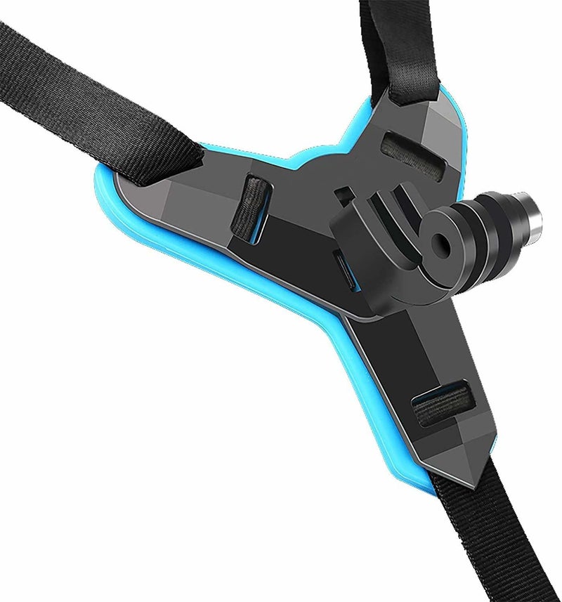 Adofys Helmet Chin Mount with Mobile Holder, Motorcycle Helmet Strap Compatible with GoPro Hero 9 8 7 6 5 4 3+ 3 SJCAM and Mobile Phones - Image 2