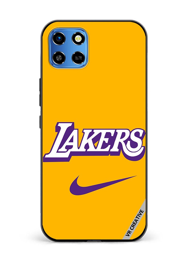 VR CREATIVE Protective Case Cover For Infinix Smart 6 HD Lakers Design Multicolour - Image 1