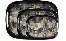 Dinewell Mapple Melamine Leafy Matt Elegent Design 100% Pure Melamine Tray - Image 4