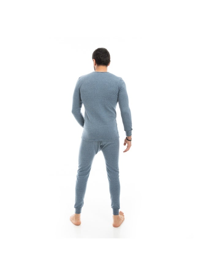 سيزار طقم دفاية رجالي شتوي قطعتين بوبرة داخلية ناعمة - Image 4