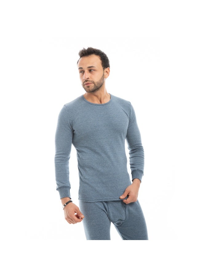 سيزار طقم دفاية رجالي شتوي قطعتين بوبرة داخلية ناعمة - Image 5