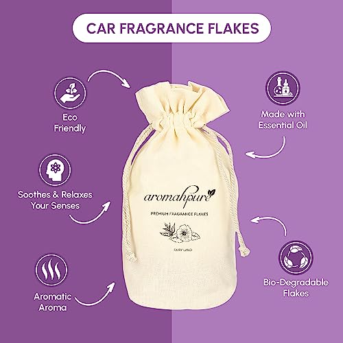 Aromahpure Premium Car Perfume Fragrance Flakes - Fairy Land, Luxury Car Air Freshener made Organically with Essential Oil, Grains, and Flakes - 50 Gms, fragrant for 30 days, IFRA certified - Image 4