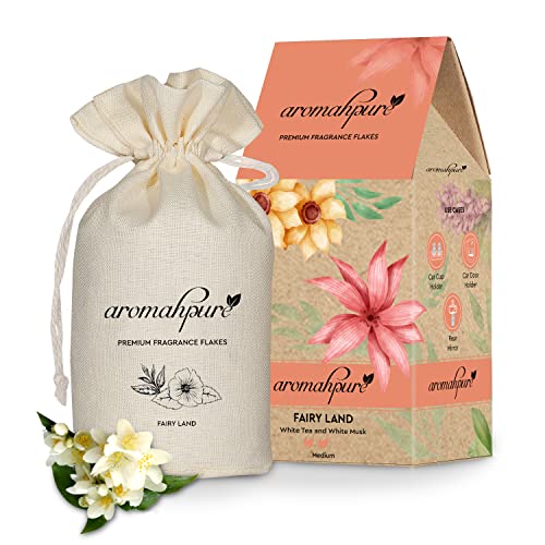 Aromahpure Premium Car Perfume Fragrance Flakes - Fairy Land, Luxury Car Air Freshener made Organically with Essential Oil, Grains, and Flakes - 50 Gms, fragrant for 30 days, IFRA certified - Image 1