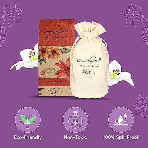 Aromahpure Premium Car Perfume Fragrance Flakes - Fairy Land, Luxury Car Air Freshener made Organically with Essential Oil, Grains, and Flakes - 50 Gms, fragrant for 30 days, IFRA certified - Image 5