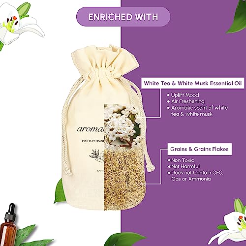 Aromahpure Premium Car Perfume Fragrance Flakes - Fairy Land, Luxury Car Air Freshener made Organically with Essential Oil, Grains, and Flakes - 50 Gms, fragrant for 30 days, IFRA certified - Image 2