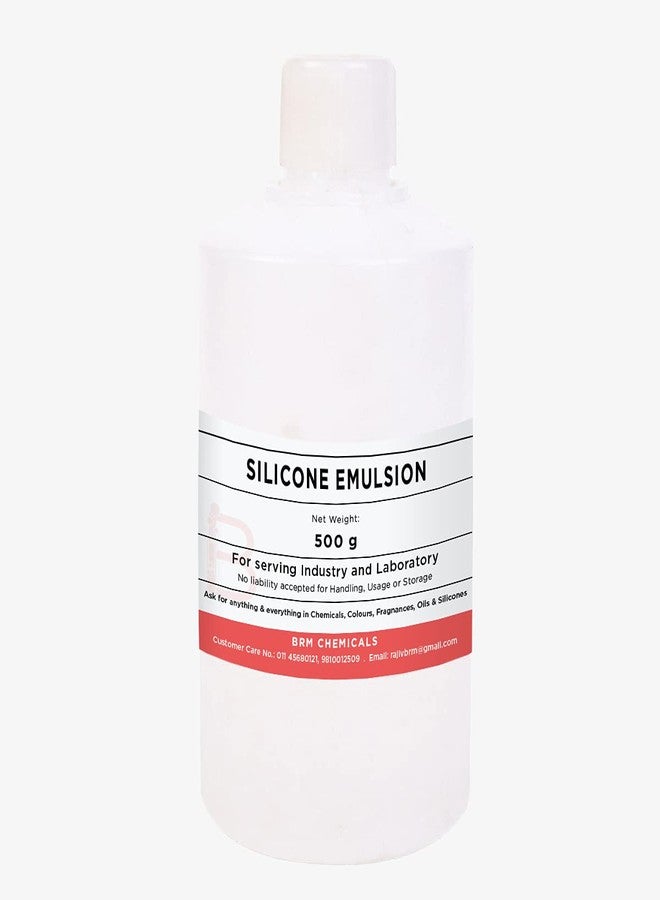 BRM CHEMICALS مستحلب السيليكون من BRM Chemicals - 500 جرام لصنع الصابون، الشامبو، مستحضرات التجميل، المرطب، صنع اللوشن، الاستخدام المنزلي والعناية الشخصية DIY للوجه، الشعر، البشرة والجسم (عبوة واحدة) - Image 1