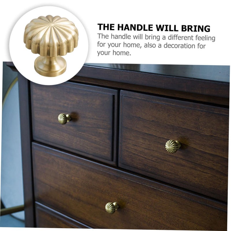 Solid Brass Drawer Pull Handle Antique Style Satin Finish for Kitchen Cabinet Wardrobe - Image 4