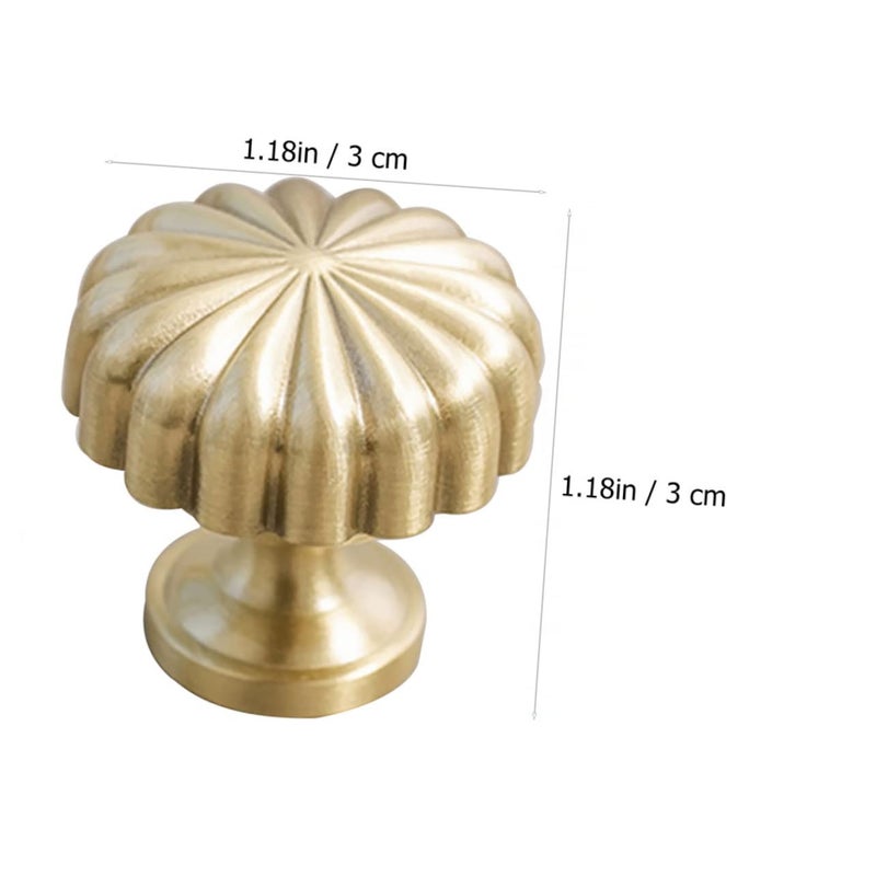 Solid Brass Drawer Pull Handle Antique Style Satin Finish for Kitchen Cabinet Wardrobe - Image 3