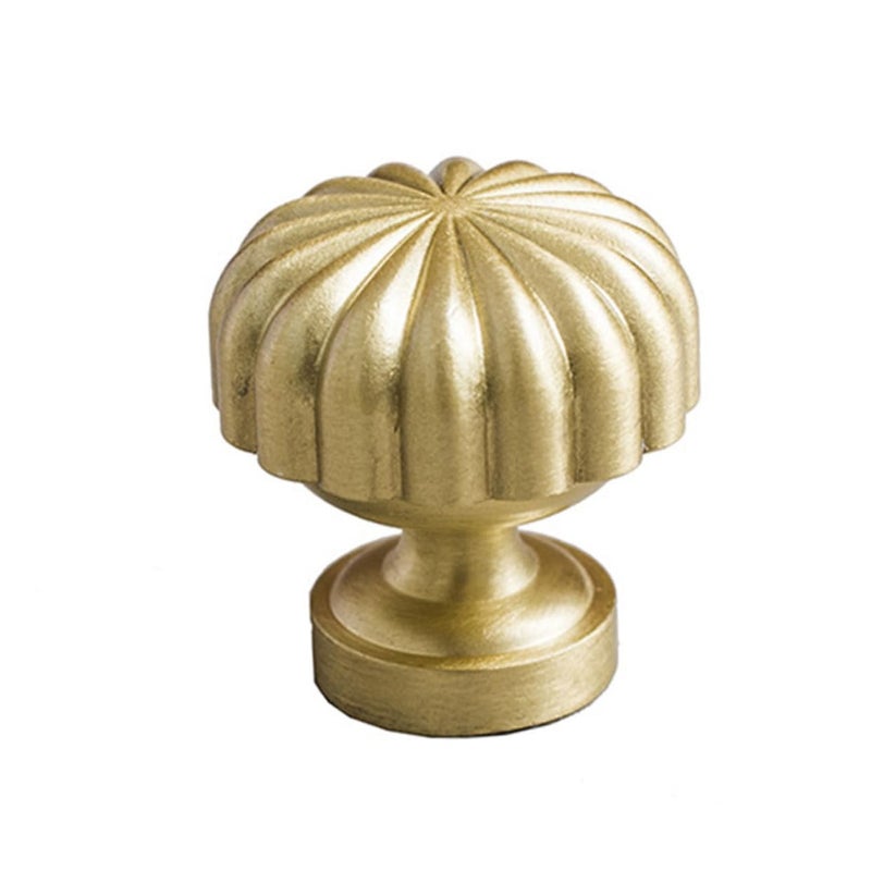 Solid Brass Drawer Pull Handle Antique Style Satin Finish for Kitchen Cabinet Wardrobe - Image 2