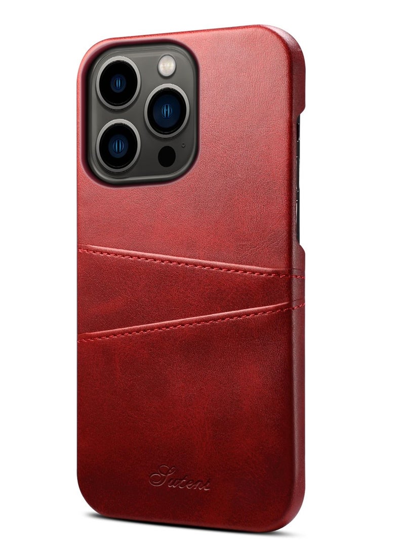 Suteni Leather Protective Back Cover Case Phone Case for iPhone - Image 1