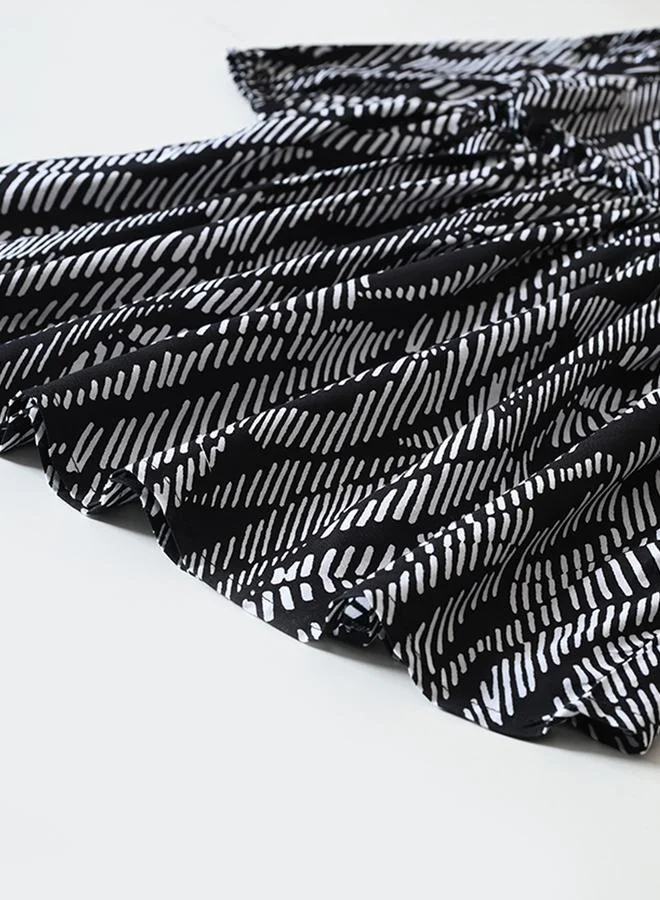 BELLA MODA Printed Ruffle Dress