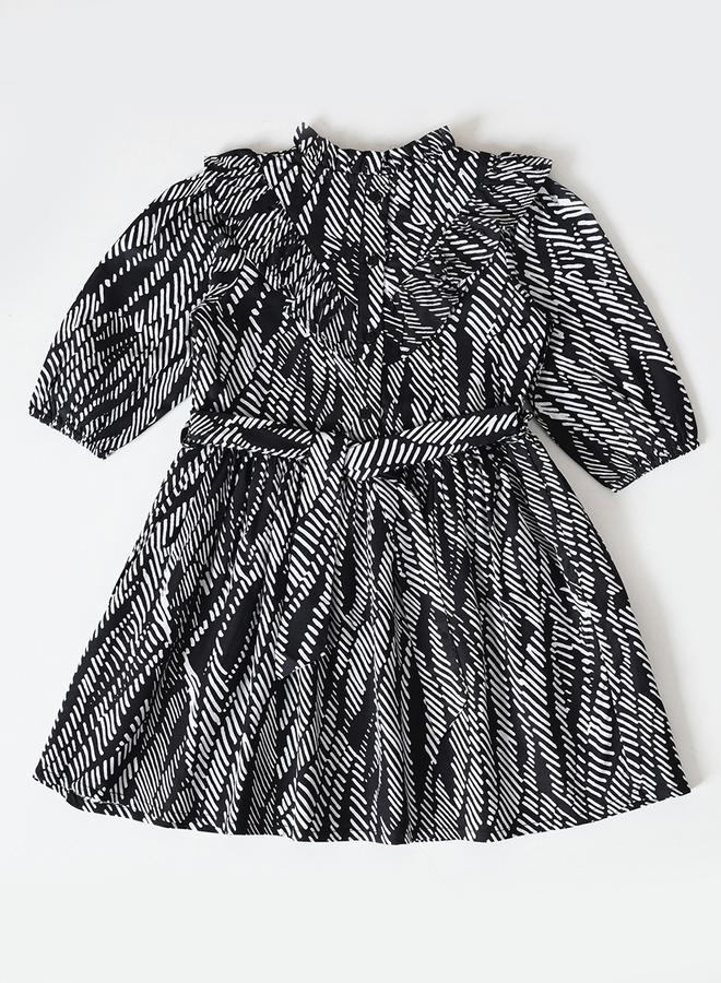 بيلا مودا فستان مكشكش مطبوع - Image 3