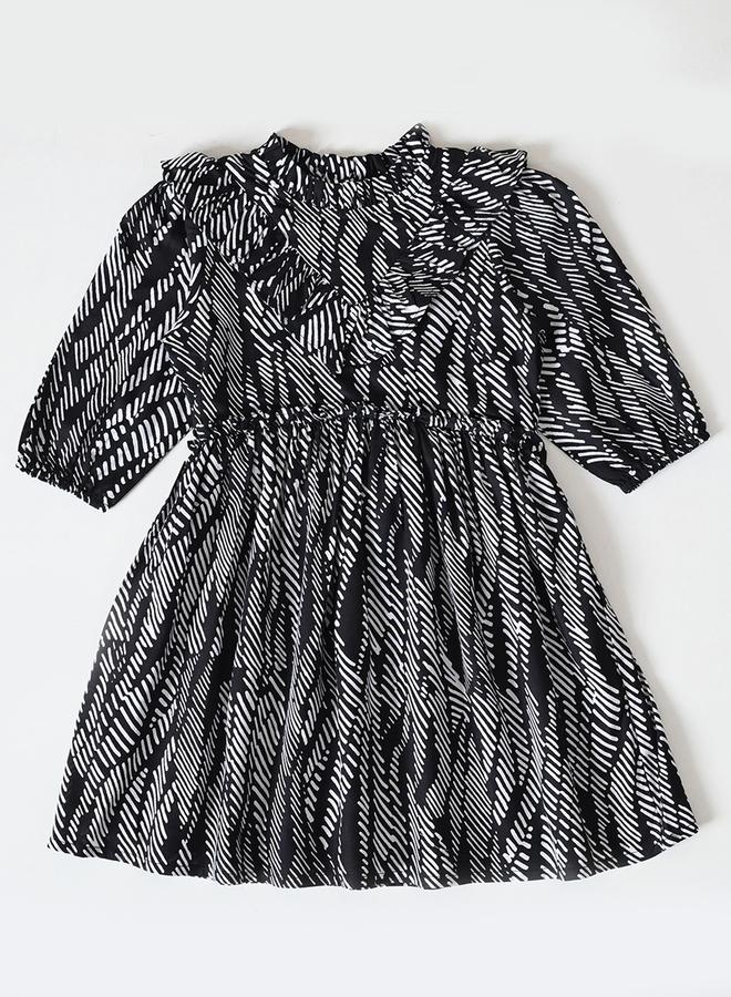 بيلا مودا فستان مكشكش مطبوع - Image 2