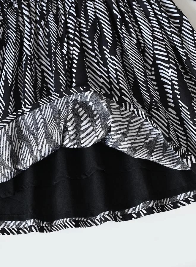 BELLA MODA Printed Ruffle Dress