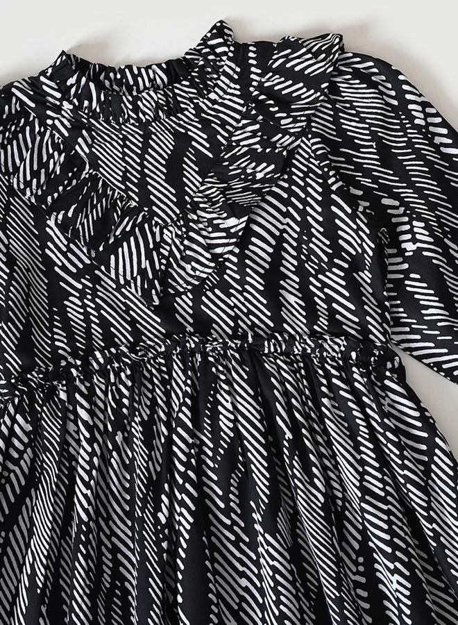 بيلا مودا فستان مكشكش مطبوع - Image 4