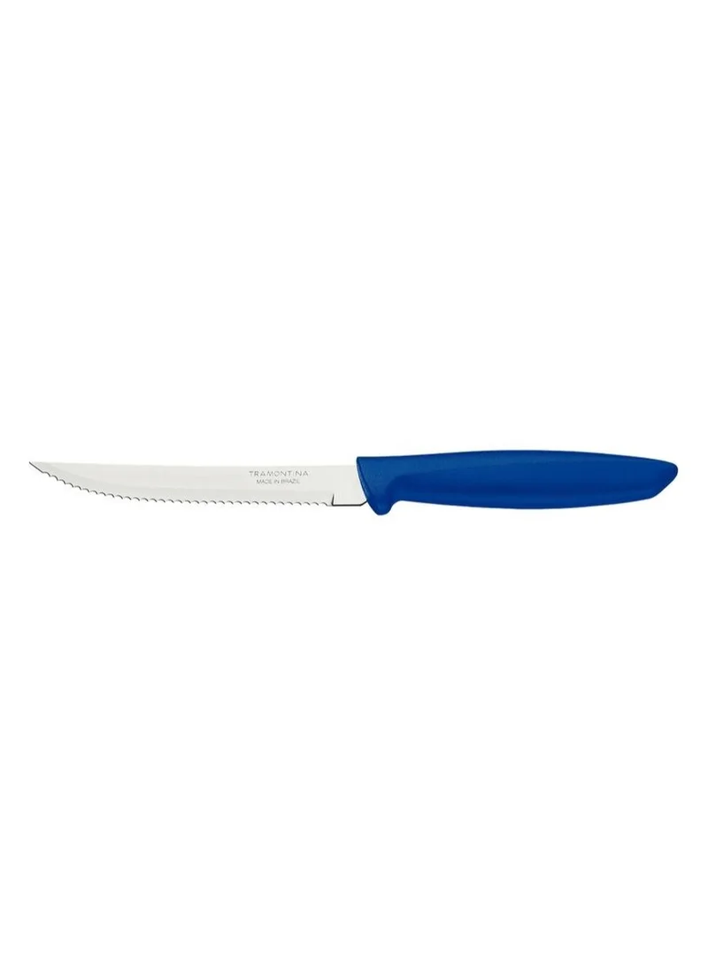 ترامونتينا Tramontina Plenus 5 Inches Steak and Fruit Knife with Stainless Steel Blade and Blue Polypropylene Handle